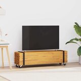 TV stojalo Rjava 110 x 30 x 30 cm Trden tikov les, (5000112702) | Shoptok.si