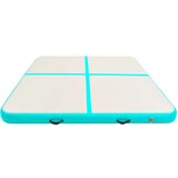  Napihljiva gimnastična podloga s tlačilko 200x200x20 cm zelena | Shoptok.si