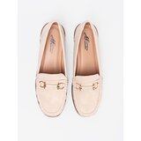 Shelvt Beige wedge loafers with a decorative chain | shoptok.hr
