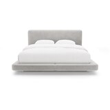 Micadoni Svijetlo sivi tapecirani bračni krevet 160x200 cm Linea – | shoptok.hr