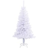 vidaXL Umjetno božićno drvce s stalakom Bijelo 150 cm PVC i čelik | shoptok.hr