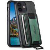 INORCO SUTENI H13 za iPhone 12 mini 5,4-palčni etui z držalom za kartice s trakom za roko, stojalom za roke, usnjenim ovitkom za telefon PC+TPU, (22033758) | Shoptok.si