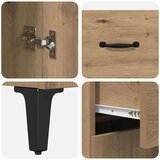vidaXL Kreveta hrast artisan 34 x 69.5 x 90 cm Konstruirano drvo | shoptok.hr