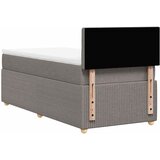  Krevet s oprugama i madracem smeđesivi 80x200 cm od tkanine | shoptok.hr