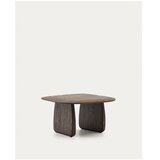 Kave Home Stranska mizica iz masivnega hrasta 70x71 cm Pirita – Cene