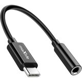Maxlife Avdio adapter Jack 3.5mm ženski na USB-C moški, kompakten, 13.5cm, Črna, (5000276621) Cene