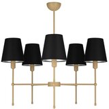  Luster na šipci MADELA 5xE14/40W/230V crna/bež | Eponuda.com