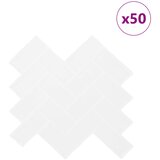  Pločica riblja kost 50 pcs Bijela 30 x 30 cm Poliuretan i PET | shoptok.hr