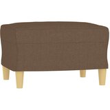  Fotelj s stolčkom za noge rjav 60 cm blago | Shoptok.si