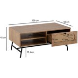 MID.YOU KLUBSKA MIZA, barve hrasta | Shoptok.si