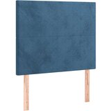 vidaXL Box spring postelja z vzmetnico temno moder 90x190 cm | Shoptok.si