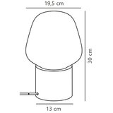 Nordlux Stona lampa CHRISTINA 1xE27/25W/230V beton/crna | Eponuda.com