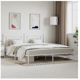 vidaXL okvir za krevet s uzglavljem bijeli 193x203 cm | shoptok.hr