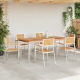  Vrtna stolica 6 pcs Smeđa 56 x 54,5 x 87 cm Čvrsto teak drvo | Eponuda.com