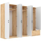 XXXL Omara Za Oblačila Mila, Barva Hrasta, Bela | Shoptok.si