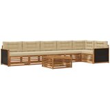  Set vanjskih sofa 7 pcs Prirodna i bež 79 x 79 x 37 cm | shoptok.hr