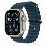 Apple watch Ultra2 cellular, 49mm titanium case w blue ocean band Cene