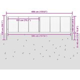  Vrtna vrata od pocinčanog čelika 400x100 cm srebrne boje | shoptok.hr