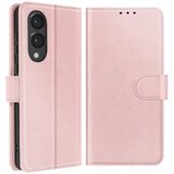 AVIZAR Ohišje za telefon Samsung Galaxy S25 Edge z denarnico in videodrževalnikom, Šampanjec roza, (5000010883) | Shoptok.si