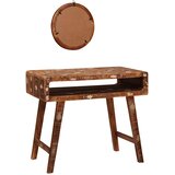  Toaletni stol Smeđa 90 x 76 x 45 cm Čvrsto drvo iz reciklaže | Eponuda.com