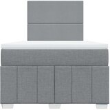  Krevet s oprugama i madracem svjetlosivi 120x190 cm od tkanine | shoptok.hr