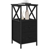  Noćni ormar s ladicama 2 pcs Crni hrast 34 x 35,5 x 70 cm | shoptok.hr