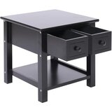  Bočni stolić crni 40 x 40 x 40 cm od drva paulovnije | Eponuda.com
