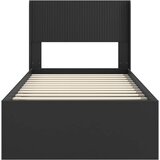  Krevetna konstrukcija s pohranom i uzglavljem Crna 100 x 200 cm | Eponuda.com