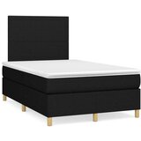  S oprugama i madracem crni 120 x 200cm od tkanine | shoptok.hr