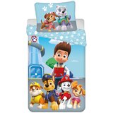 Jerry Fabrics Modra enojna bombažna otroška posteljnina 140x200 cm Paw Patrol – Cene