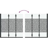  Ograda za tuš Crna i prozirna 130 x 130 cm Staklo otporno na udarce | shoptok.hr
