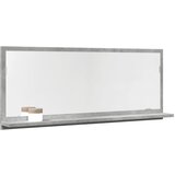 vidaXL Kopalniška omarica z ogledalom betonsko siva 90x11x37 cm les | Shoptok.si