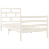  Okvir za krevet masivno drvo bijeli 90x190 cm 3FT jednokrevetni | shoptok.hr