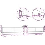  Kokošinjac od pocinčanog čelika 9 x 1 x 1,5 m | shoptok.hr