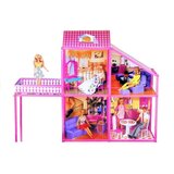 Lean_Toys Hiša za punčke z roza avtom | Shoptok.si