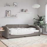  Dnevni krevet smeđesivi 100 x 200 cm od tkanine | Eponuda.com