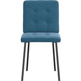 vidaXL Jedilni stoli 2 kosa moder žamet | Shoptok.si