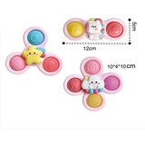 Woopie Baby senzorni spinneri s vakuumskim čašicama, 3 komada, ružičasti | shoptok.hr