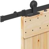 vidaXL Klizna vrata s priborom za montažu 80 x 210 cm masivna borovina | shoptok.hr