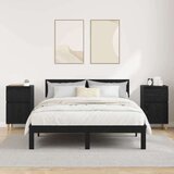  Nočna omarica s predalom 2 pcs Črna Orehovina 40 x 35 x 70 cm, (5000107249) | Shoptok.si