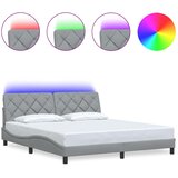  Okvir kreveta s LED-om bez madraca 180x200 cm od tkanine | Eponuda.com