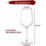 FWEEK komplet 4 plastičnih kozarcev za vino 580 ml – prozorni | Shoptok.si