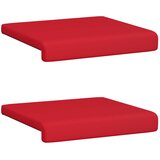  Jastučić za klupu 2 kom. Umjetna koža Crvena Dubina 35 cm | shoptok.hr