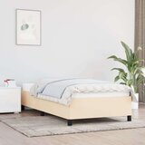  Posteljni okvir krem 90x190 cm blago, (20794909) Cene
