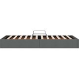  Otomanski krevet s pohranom Tamno siva 90 x 200 cm tkanina | shoptok.hr