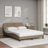  Krevet s madracem Dover boja cappuccina 120 x 200 cm od umjetne kože | shoptok.hr
