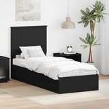  s od storage Crna 75 x 190 cm Konstruirano drvo | shoptok.hr