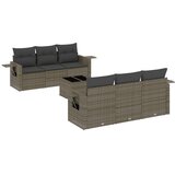  7-dijelni set vrtnih sofa sivi od poliratana Siva 85 x 62 x 69 cm | Shoptok.si