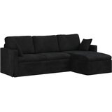 SOFA Crna 228 x 134 x 80 cm Baršun | shoptok.hr