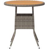  Stol za večeru s pohranom Siva i Akacija 70 x 70 x 73 cm | shoptok.hr